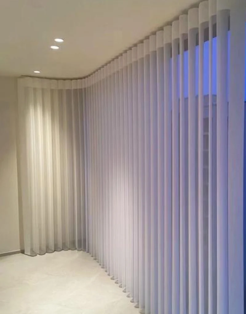 Vertical Soft Gauze Curtains